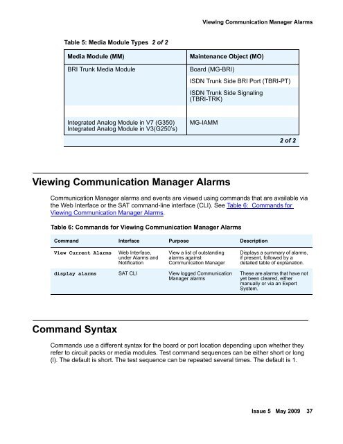 Demand test descriptions and error codes - Avaya Support