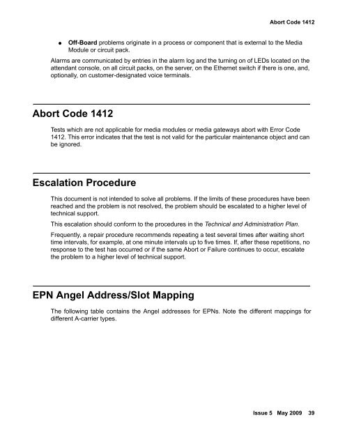 Demand test descriptions and error codes - Avaya Support