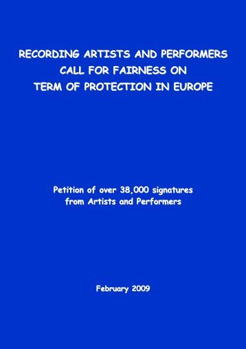 Petition on Term of Protection Index - IFPI