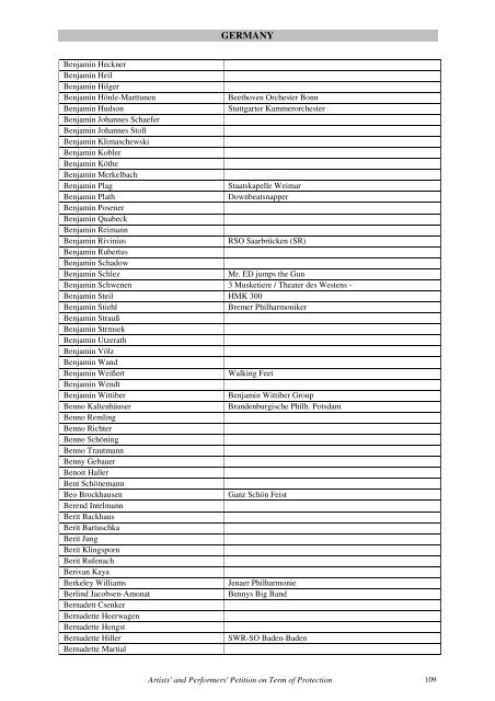 Petition on Term of Protection Index - IFPI