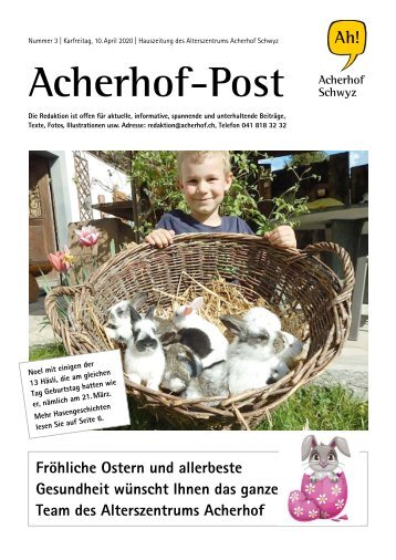 Acherhof-Post Nr. 3 | 10. April 2020