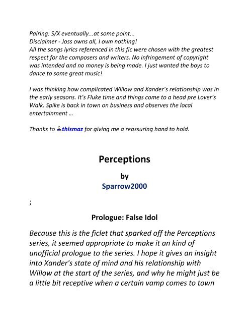 Perceptions!verse - Spander Files