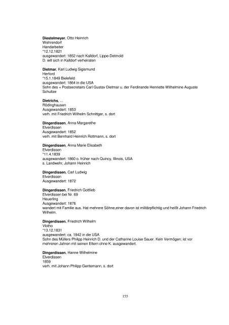 Liste der Auswanderer aus dem Kreis Herford - Amerikanetz