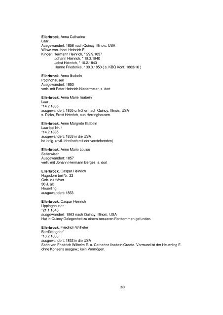 Liste der Auswanderer aus dem Kreis Herford - Amerikanetz