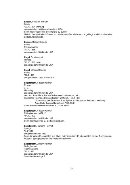 Liste der Auswanderer aus dem Kreis Herford - Amerikanetz