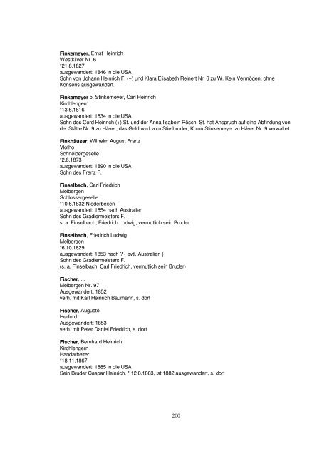 Liste der Auswanderer aus dem Kreis Herford - Amerikanetz