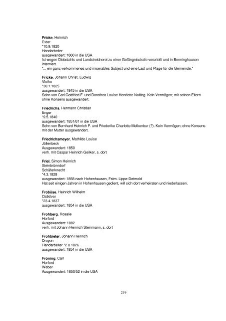 Liste der Auswanderer aus dem Kreis Herford - Amerikanetz