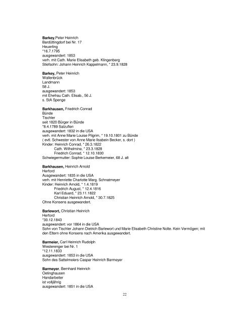 Liste der Auswanderer aus dem Kreis Herford - Amerikanetz