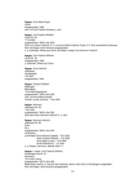 Liste der Auswanderer aus dem Kreis Herford - Amerikanetz