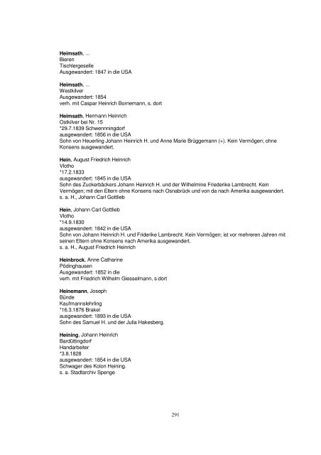 Liste der Auswanderer aus dem Kreis Herford - Amerikanetz