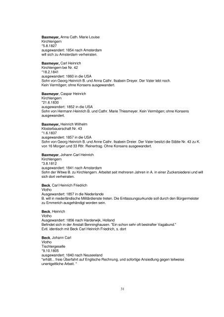 Liste der Auswanderer aus dem Kreis Herford - Amerikanetz