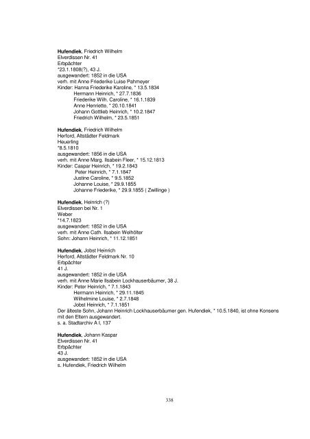 Liste der Auswanderer aus dem Kreis Herford - Amerikanetz