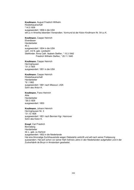 Liste der Auswanderer aus dem Kreis Herford - Amerikanetz