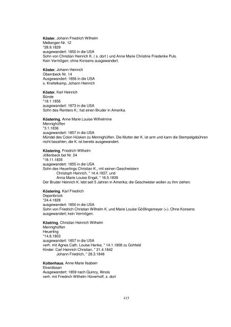 Liste der Auswanderer aus dem Kreis Herford - Amerikanetz