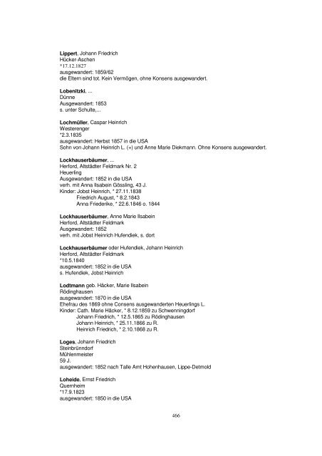 Liste der Auswanderer aus dem Kreis Herford - Amerikanetz