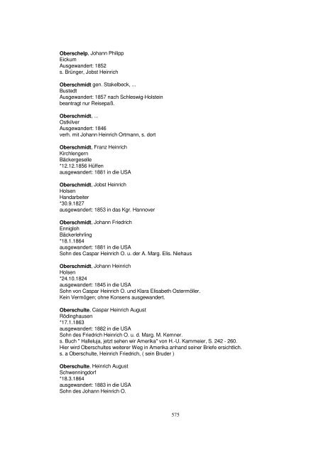 Liste der Auswanderer aus dem Kreis Herford - Amerikanetz