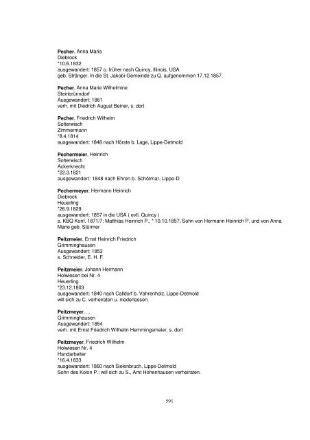 Liste der Auswanderer aus dem Kreis Herford - Amerikanetz