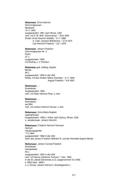 Liste der Auswanderer aus dem Kreis Herford - Amerikanetz