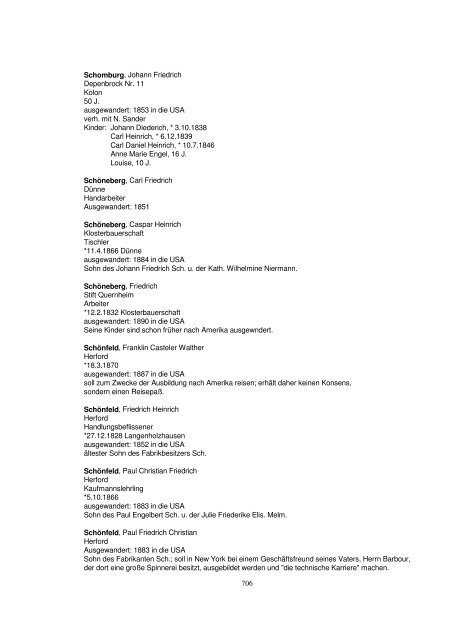 Liste der Auswanderer aus dem Kreis Herford - Amerikanetz