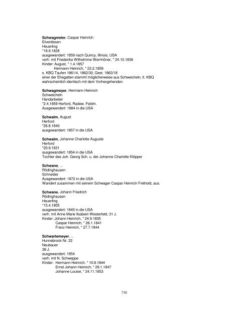 Liste der Auswanderer aus dem Kreis Herford - Amerikanetz