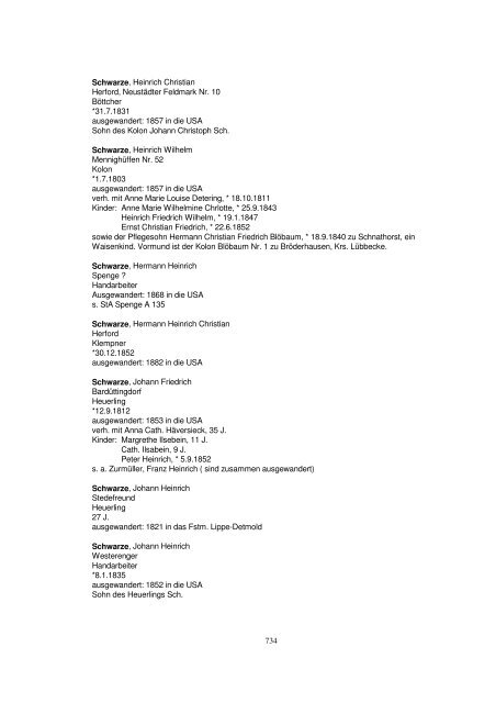 Liste der Auswanderer aus dem Kreis Herford - Amerikanetz