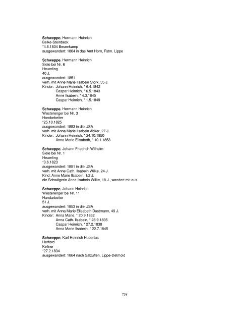 Liste der Auswanderer aus dem Kreis Herford - Amerikanetz