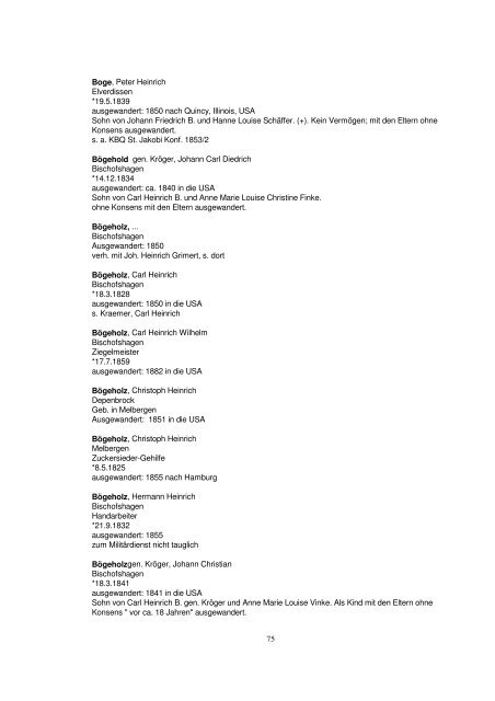 Liste der Auswanderer aus dem Kreis Herford - Amerikanetz