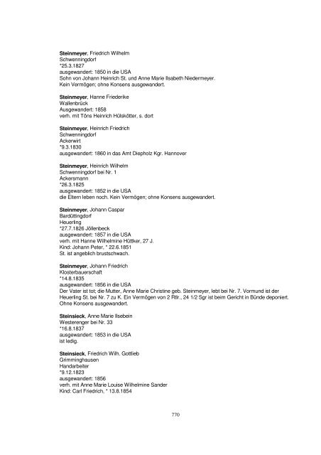 Liste der Auswanderer aus dem Kreis Herford - Amerikanetz