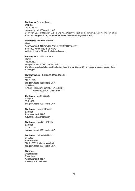 Liste der Auswanderer aus dem Kreis Herford - Amerikanetz