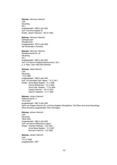 Liste der Auswanderer aus dem Kreis Herford - Amerikanetz