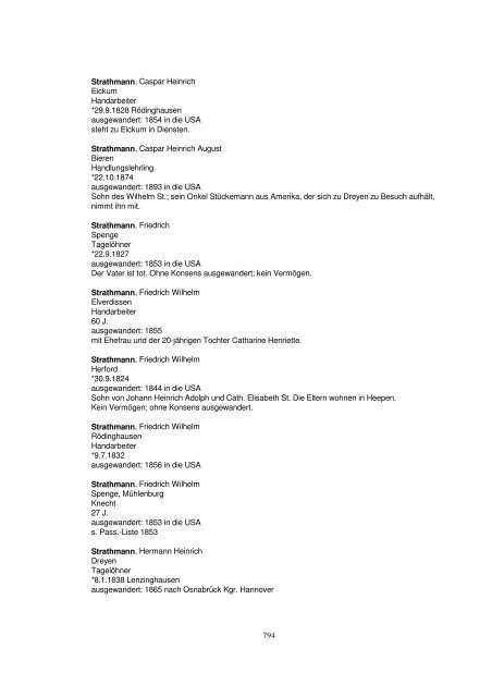 Liste der Auswanderer aus dem Kreis Herford - Amerikanetz