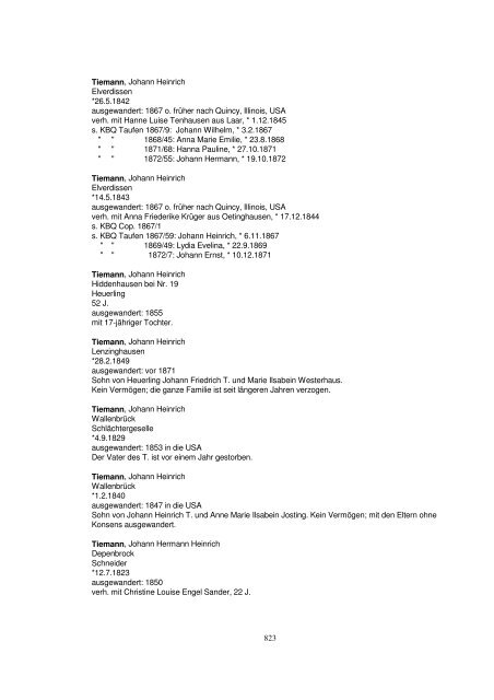 Liste der Auswanderer aus dem Kreis Herford - Amerikanetz