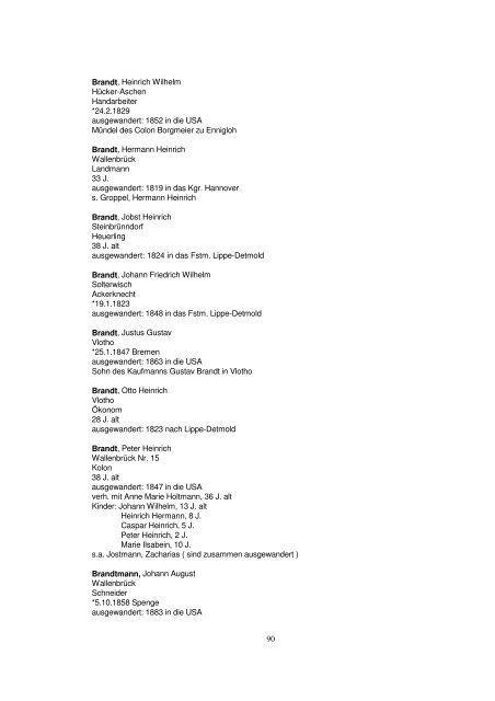 Liste der Auswanderer aus dem Kreis Herford - Amerikanetz