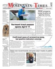 Mountain Times Volume 49, Number 15- April 8-14, 2020