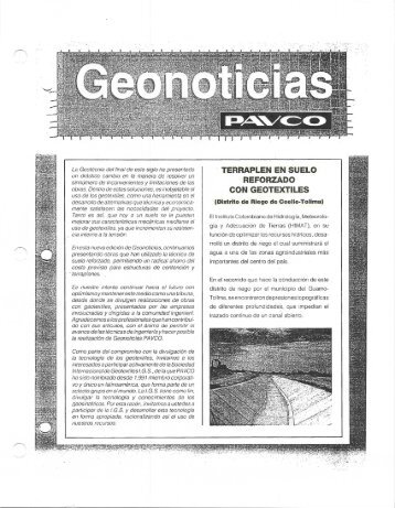 Terraplen en Suelo Reforzado con Geotextiles, 1993