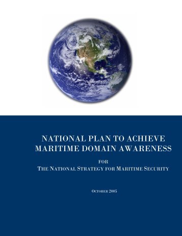 National Plan to Achieve Maritime Domain Awareness (MDA