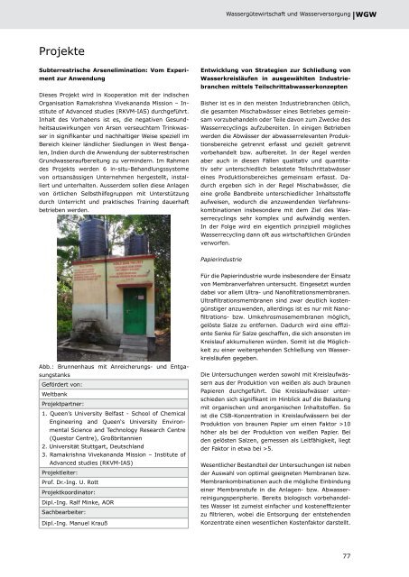 Institutsbericht 2008-2009 - Institut für Siedlungswasserbau ...