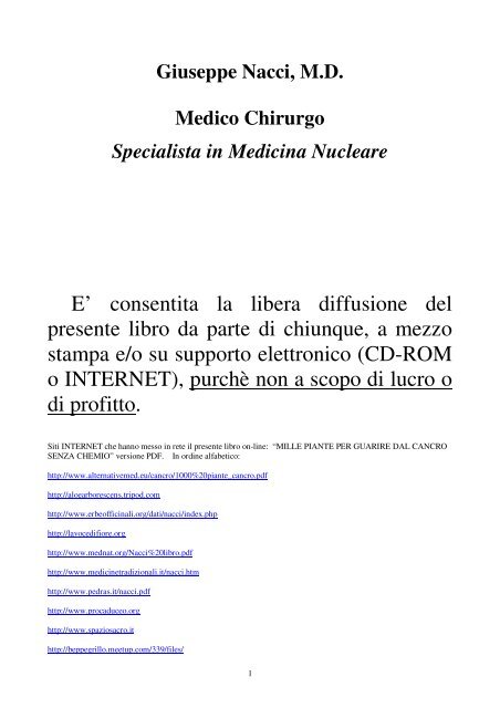 1000 Piante per guarire dal cancro senza chemio - MEDNAT.org