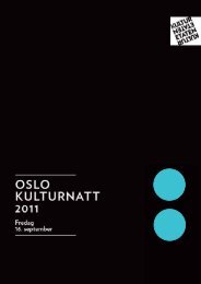 Interessert i byhistorie? - Oslo kulturnatt - Kommune