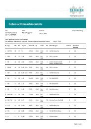 Gebrauchtmaschinenliste 2012.11.19 - RENNER-Kompressoren