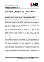 PRESSE INFORMATION Transparentes Polyamid für ...