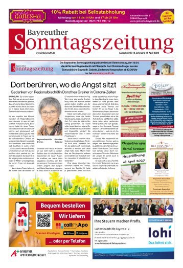 2020-04-12 Bayreuther Sonntagszeitung