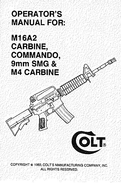 m16a2 carbine, commando