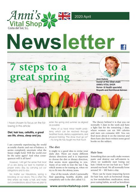 7 steps to a great spring by Anni Dahms