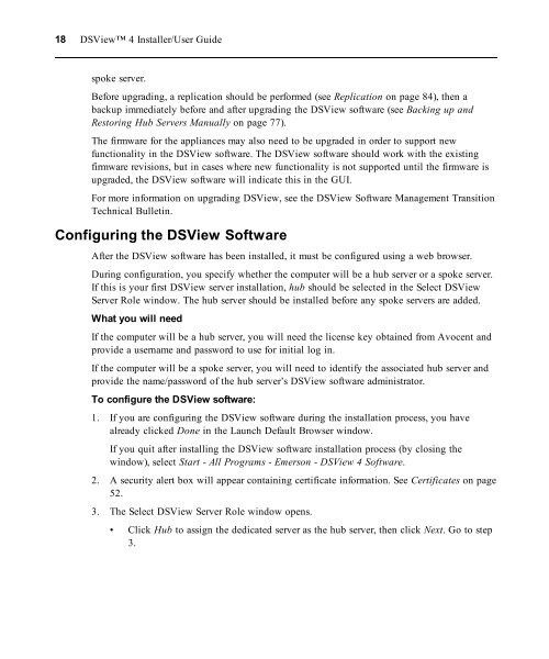 DSViewâ¢ 4 Installer/User Guide - Emerson Network Power