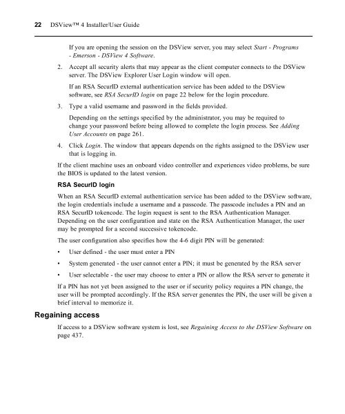 DSViewâ¢ 4 Installer/User Guide - Emerson Network Power