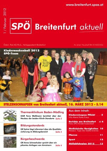 STelzeNSchNaPSeN von Breitenfurt aktuell, 16 ... - SPÖ Breitenfurt