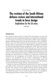 The Revision of the South African Defence Review and International ...