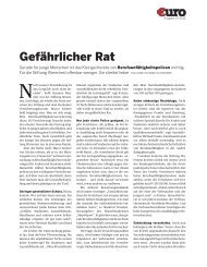 Gefährlicher Rat - bei Franke und Bornberg