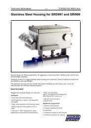 Stainless Steel Housing for SRD991 and SRI990 - Invensys